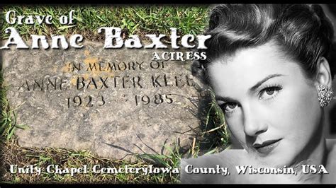 sheer anne baxter|anne baxter funeral.